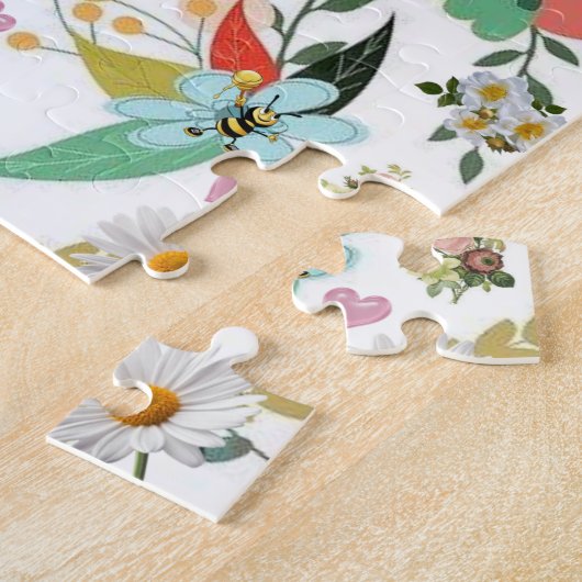 Puzzles floraux bourdons (Côté)
