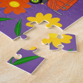 Puzzles Garbage Man Camion Floral Arc-en-ciel (Côté)