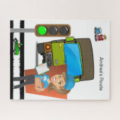Puzzles Girl Truck Driver (Horizontal)