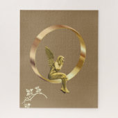 Puzzles Gold Angel Floral (Vertical)