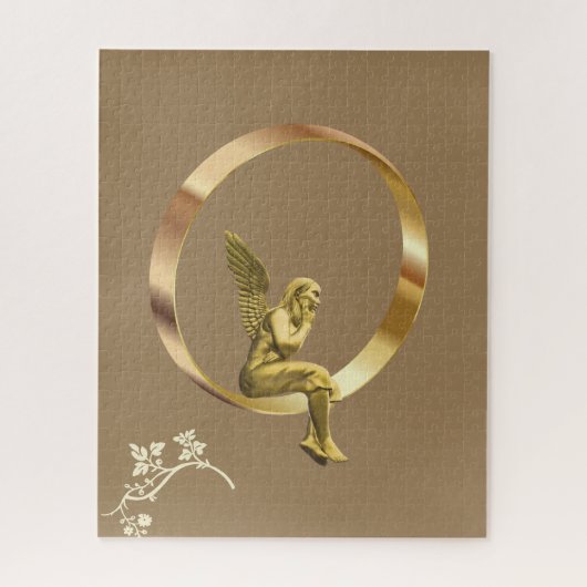 Puzzles Gold Angel Floral (Vertical)