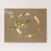 Puzzles Gold Angel Floral Legpuzzel (Horizontaal)