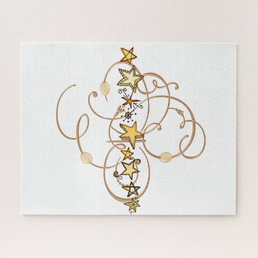 Puzzles Gold Stars (Horizontal)