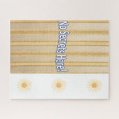Puzzles Gold Stripe Beige Fleurs Floral Pas Secret (Horizontal)