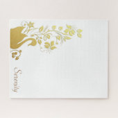 Puzzles Gold Swan Floral (Horizontal)