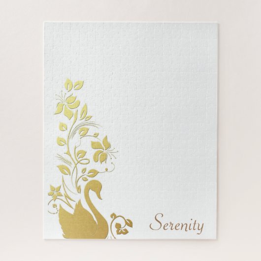 Puzzles Gold Swan Floral Legpuzzel (Verticaal)