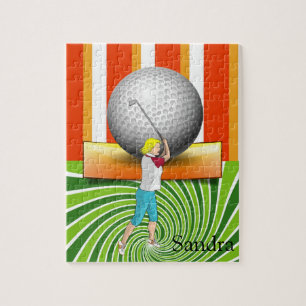 Puzzles Golf Floral Golf Balls