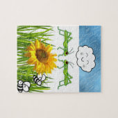 Puzzles Grasshopper Tournesol Abee nuages d'herbe (Horizontal)
