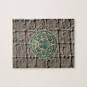 Puzzles Green Aztec Stone Grey Legpuzzel (Horizontaal)