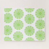 Puzzles Green Mandala Legpuzzel (Horizontaal)