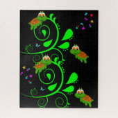 Puzzles Green Turtle Stars (Vertical)