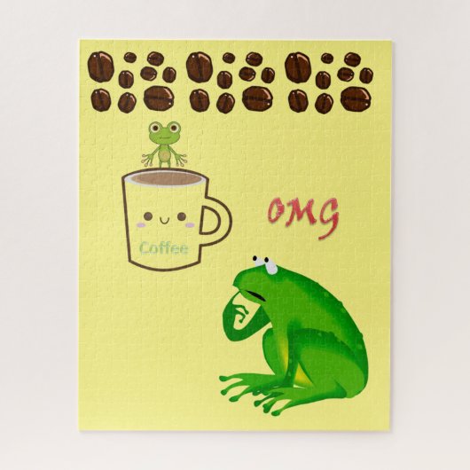 Puzzles Grenouille haricots au café (Vertical)