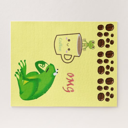 Puzzles Grenouille haricots au café (Horizontal)