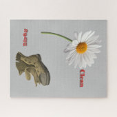 Puzzles Grey Daisy sale Chaussure propre (Horizontal)