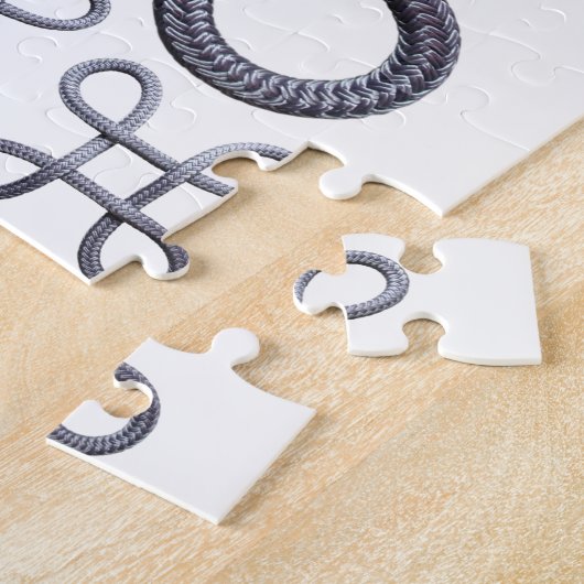 Puzzles Gris corde Blanc (Côté)