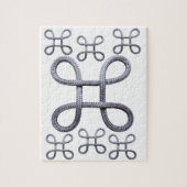 Puzzles Gris corde Blanc (Vertical)