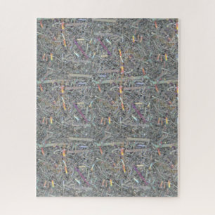 Puzzles Gris et Motif Argent