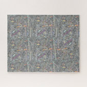 Puzzles Gris et Motif Argent (Horizontal)