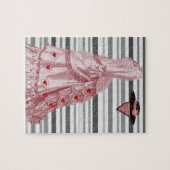 Puzzles Gris Gris Gris Rose Coeurs Robe Victorienn (Horizontal)