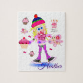 Puzzles Happy Birthday Cake Butterfly Legpuzzel (Verticaal)