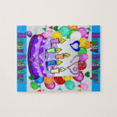 Puzzles Happy Birthday Cake Legpuzzel (Horizontaal)