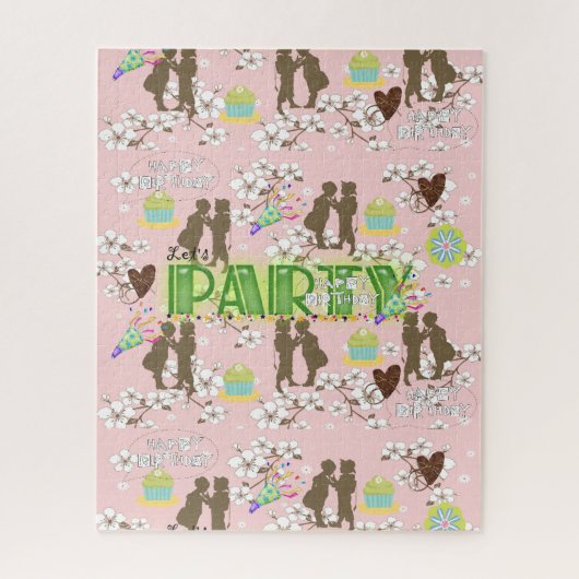 Puzzles Happy Birthday Cupcakes Legpuzzel (Verticaal)