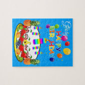 Puzzles Happy Birthday Fruit Cake Legpuzzel (Horizontaal)