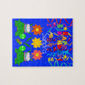 Puzzles Happy Birthday Turtles Floral Legpuzzel (Horizontaal)