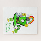Puzzles Happy St. Patrick's Day Rabbit (Horizontal)