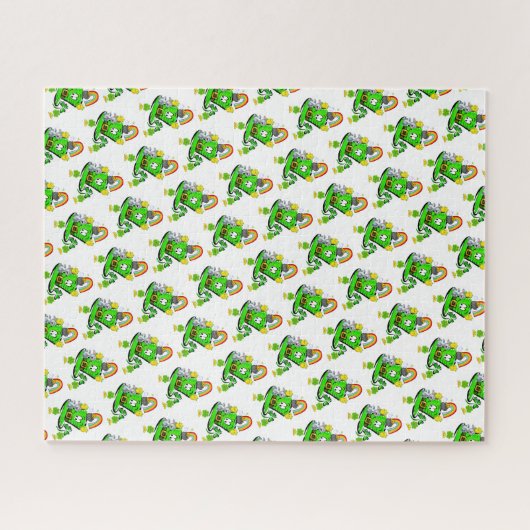 Puzzles Happy St. Patrick's Day Rabbit (Horizontal)