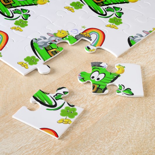 Puzzles Happy St. Patrick's Day Rabbit (Côté)