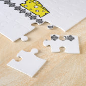 Puzzles Heart Mice Cheese Cheesy Legpuzzel (Zijkant)