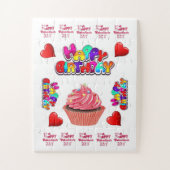 Puzzles Heureuse Sainte-Valentin Joyeux anniversai (Vertical)