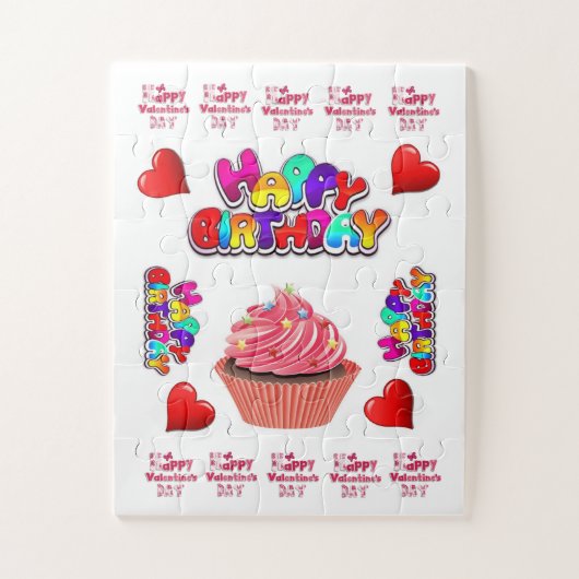 Puzzles Heureuse Sainte-Valentin Joyeux anniversai (Vertical)