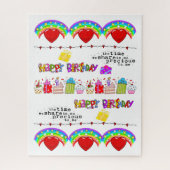 Puzzles Heureuse Sainte-Valentin Joyeux anniversai (Vertical)