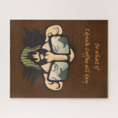 Puzzles Homme Verres Café (Horizontal)