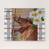 Puzzles Horse Floral (Horizontal)