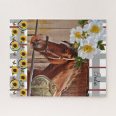 Puzzles Horse Floral (Horizontal)