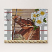 Puzzles Horse Floral (Horizontal)