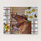 Puzzles Horse Floral Fairy Sunflowers (Horizontal)