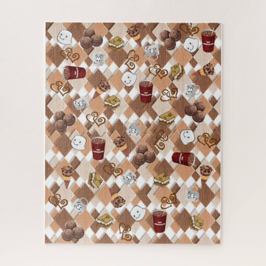 Puzzles Hot Chocolate Marshmallow Legpuzzel (Verticaal)
