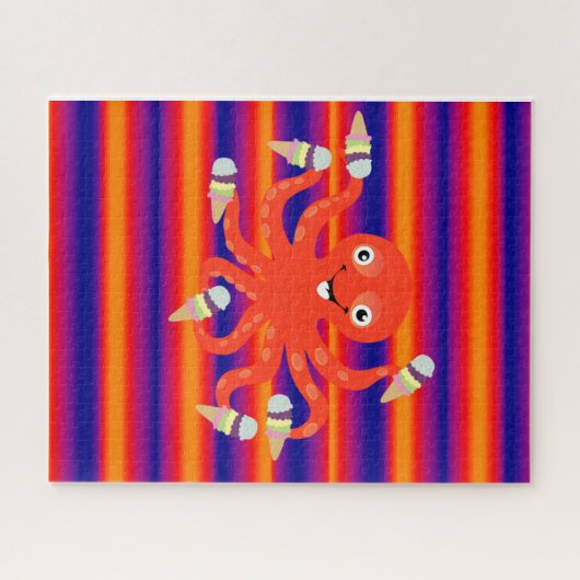 Puzzles Ice Cream Octopus Legpuzzel (Horizontaal)