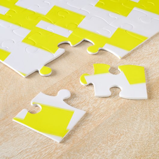 Puzzles Jaune et Rayure Blanche (Côté)