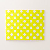 Puzzles Jaune Polkadot Joyeux anniversaire (Horizontal)