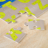 Puzzles jaunes de ciel d'océan de plage de sable (Côté)