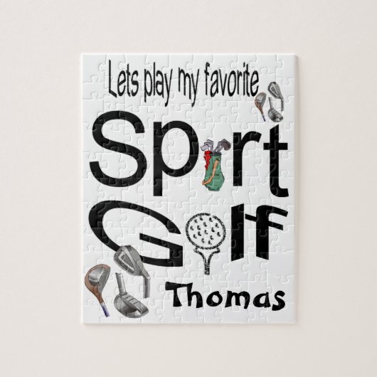 Puzzles Jouons notre Sport préféré Golf (Vertical)