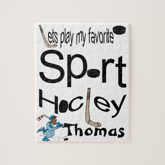 Puzzles Jouons notre sport préféré Hockey (Vertical)