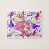 Puzzles Joyeux Anniversaire (Horizontal)