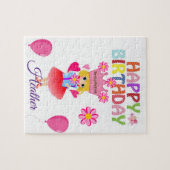 Puzzles Joyeux Anniversaire Beau Floral (Horizontal)