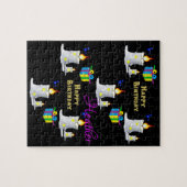 Puzzles Joyeux Anniversaire Bougies Cadeaux (Horizontal)